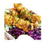 Chicken Shish 5 Pcs Served With Pepper & Onions